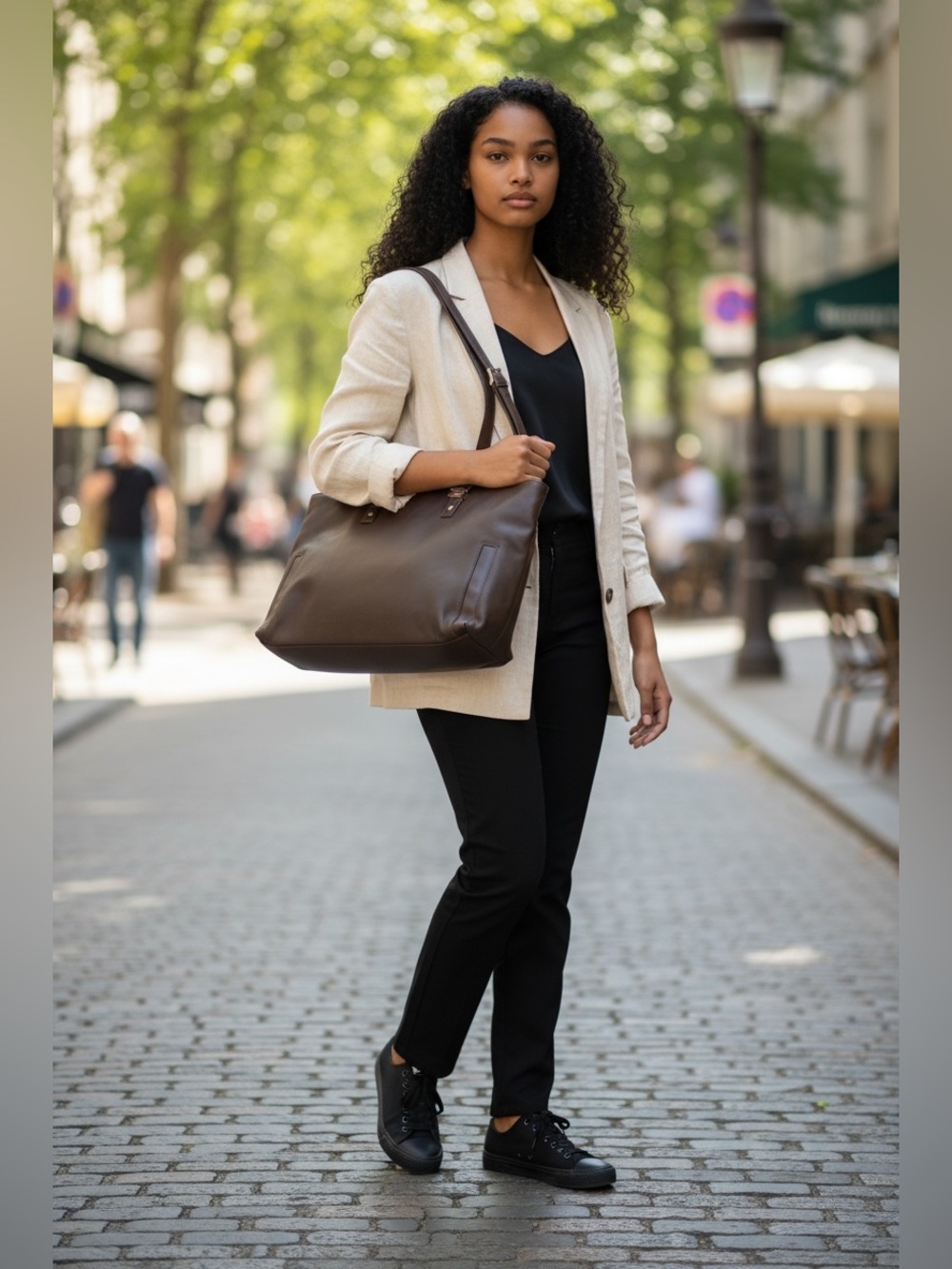 Dkny Black Nylon Shoulder Bag